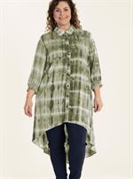 Gozzip - Grethe skjorte / tunika, Army Grøn Batik